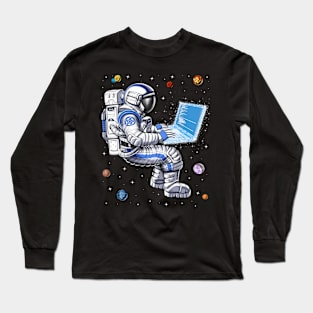 Space Astronaut Programmer Long Sleeve T-Shirt